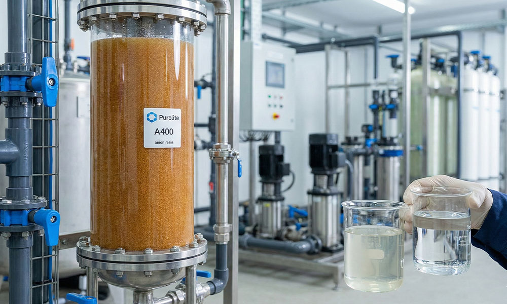 مزایای رزین آنیونی پرولایت Purolite A400